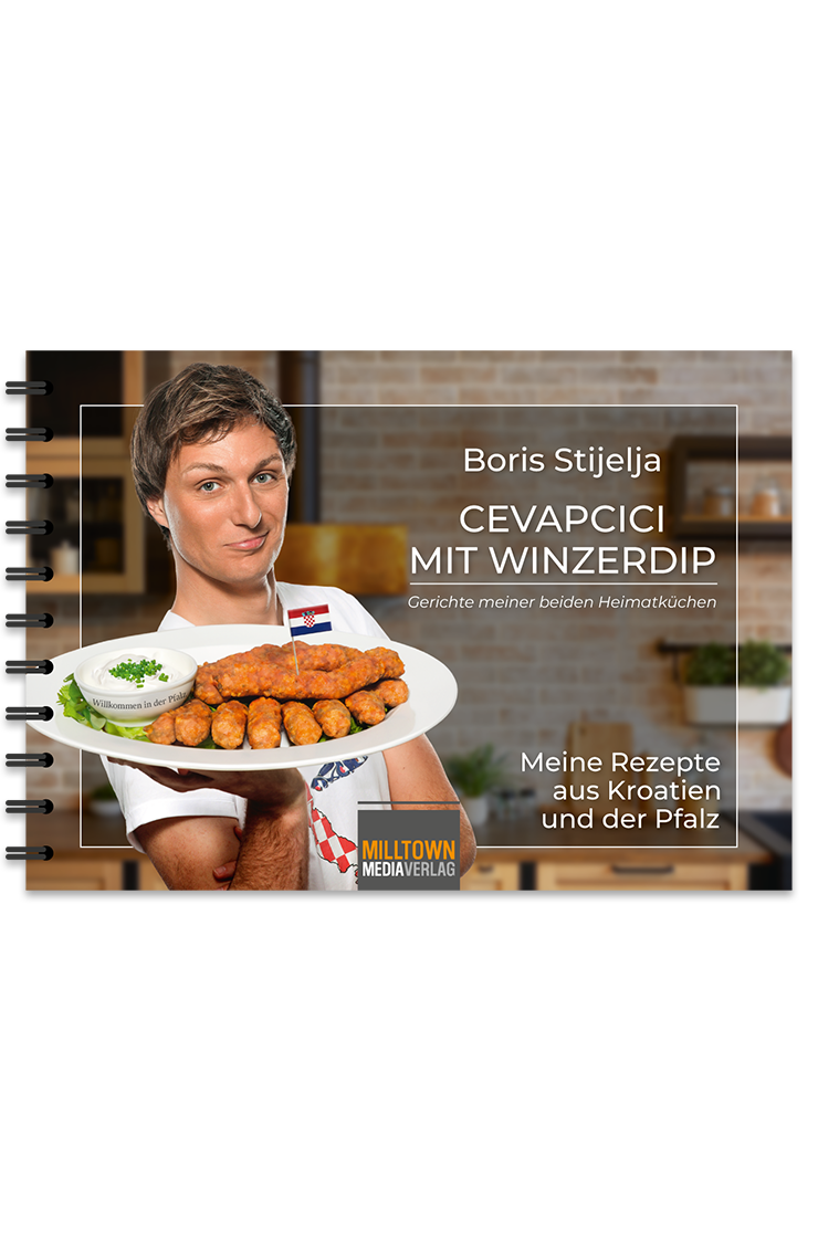 Cevapcici mit Winzerdip – Milltown Media – Design &amp; Verlag | Büchershop